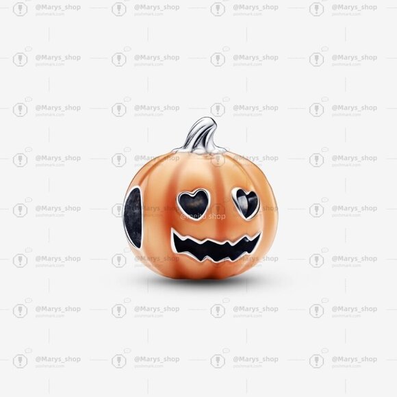 Pandora Glow-in-the-dark Spooky Pumpkin Charm|Pendant - Picture 1 of 2